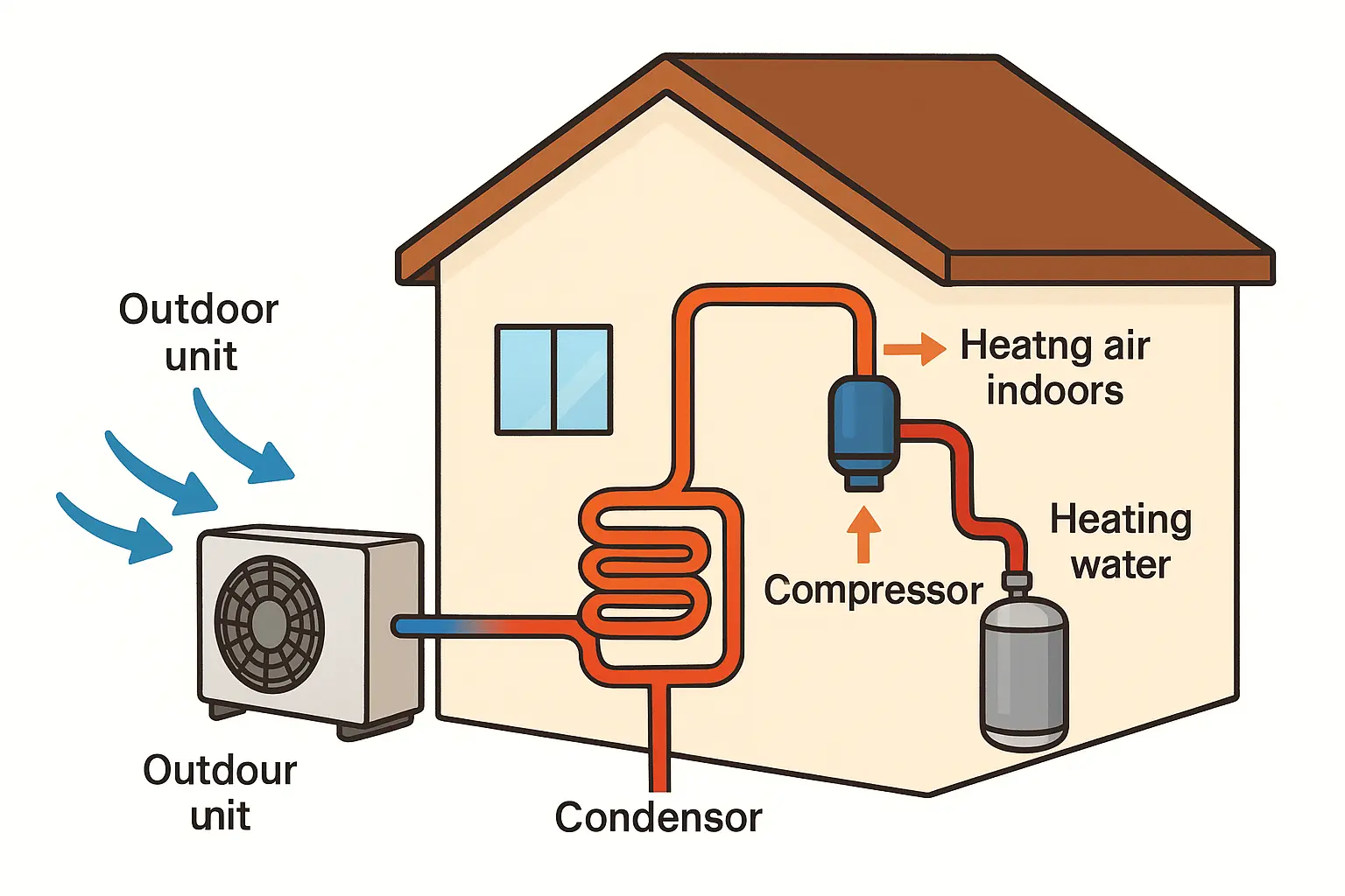 Air source pump operation
