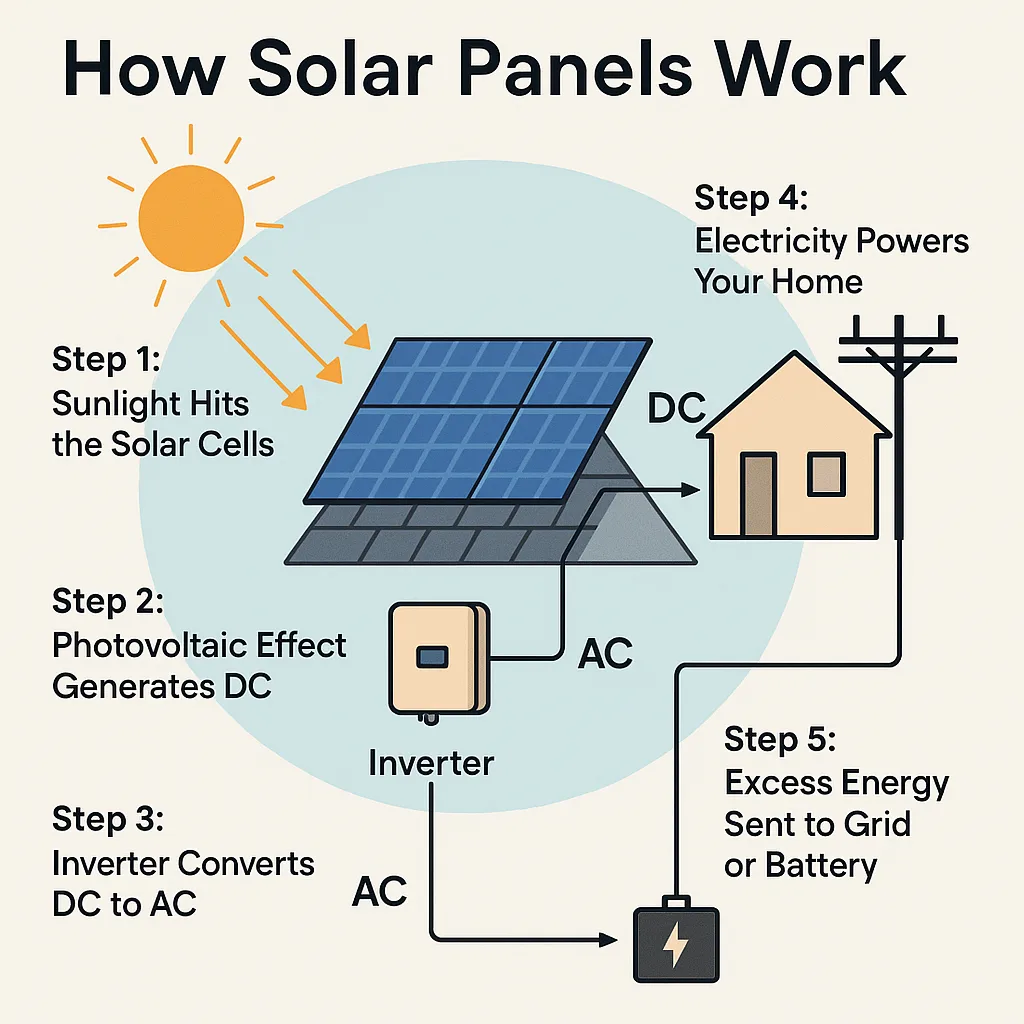 How solar panels work?