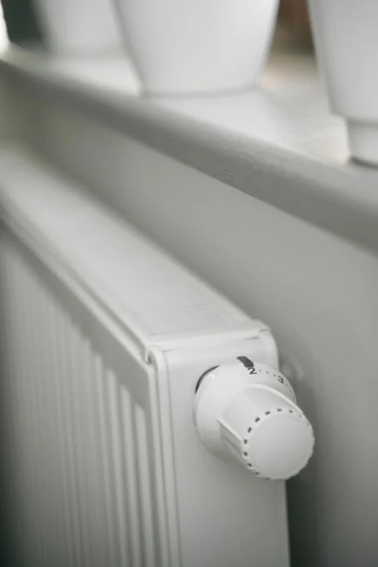 Air source heating radiators