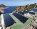 tejado con paneles solares hibridos en ibiza